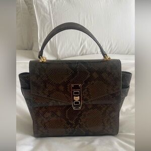 Henry Bendel snake skin purse